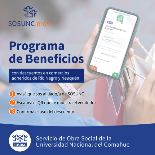 SOSUNC.Móvil: beneficios en comercios