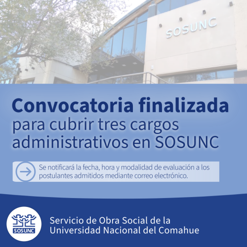 Convocatoria finalizada: tres cargos administrativos