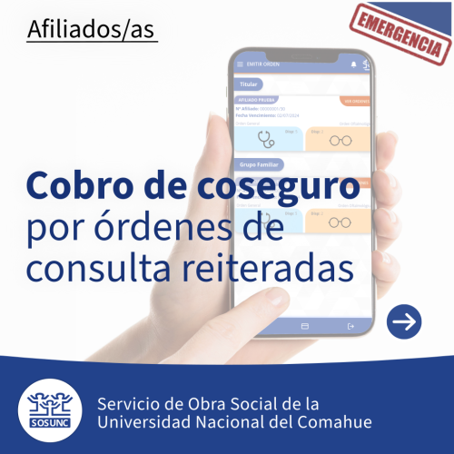 Cobro de coseguro por órdenes de consulta reiteradas 