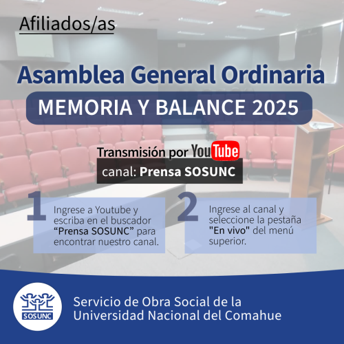 Asamblea General: transmisión por Youtube
