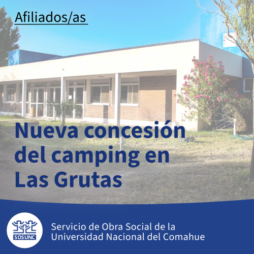 Nueva concesión del camping en Las Grutas