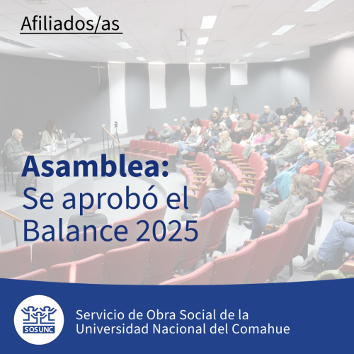 Asamblea: se aprobó el Balance 2025